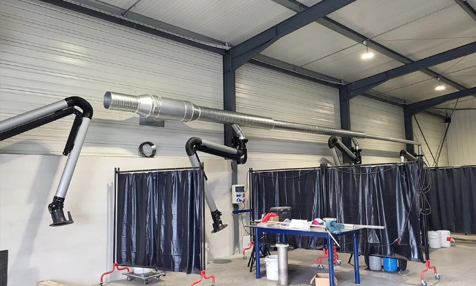 Extraction des fumées de soudure